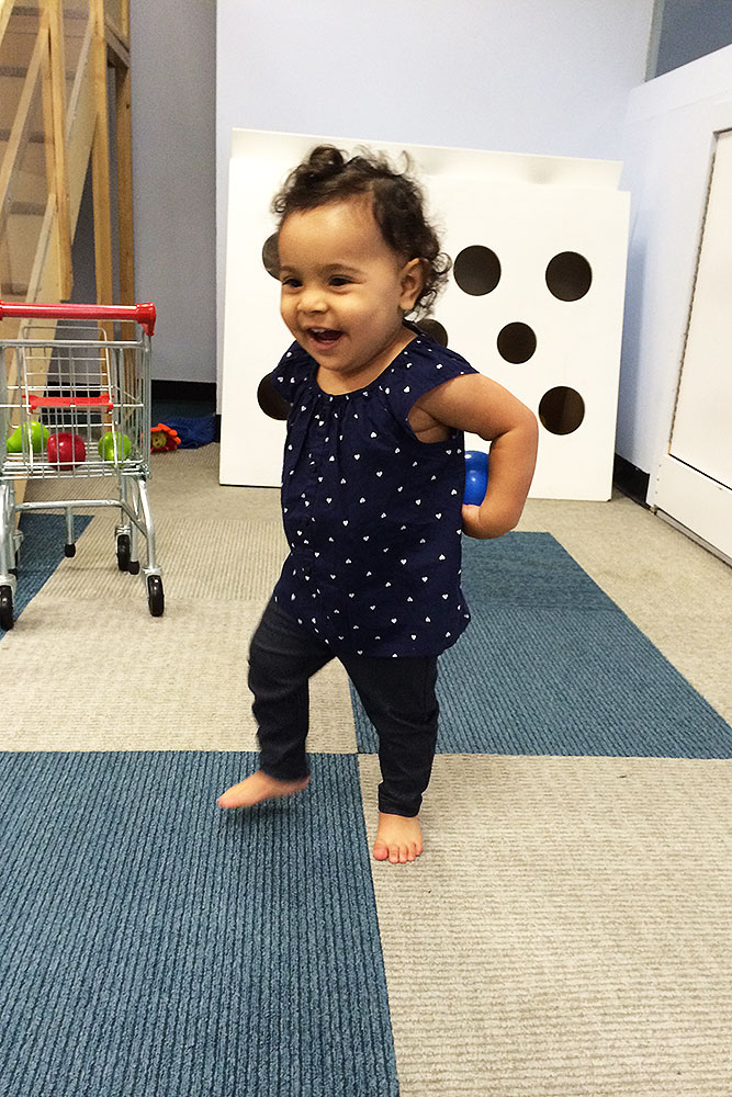 Kids climbing at an indoor play space