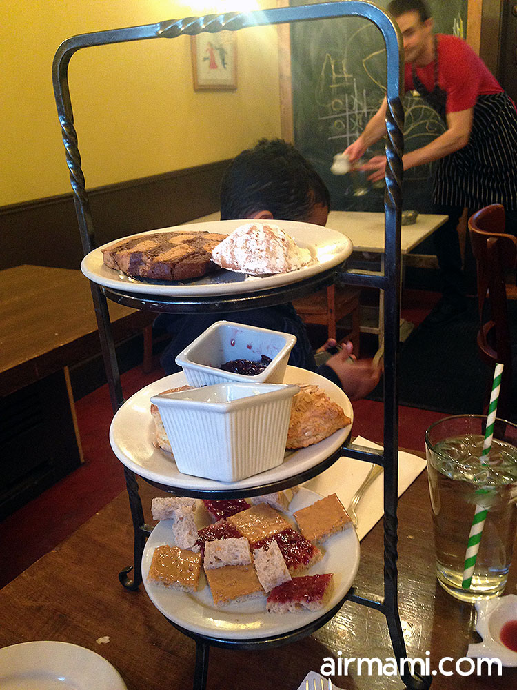 Kids enjoying tea sandwiches